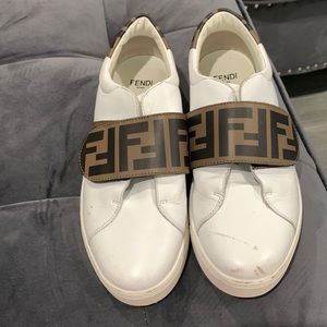 Fendi Shoes, fairly condition, warn 3 times white, light brown, and dark brown.